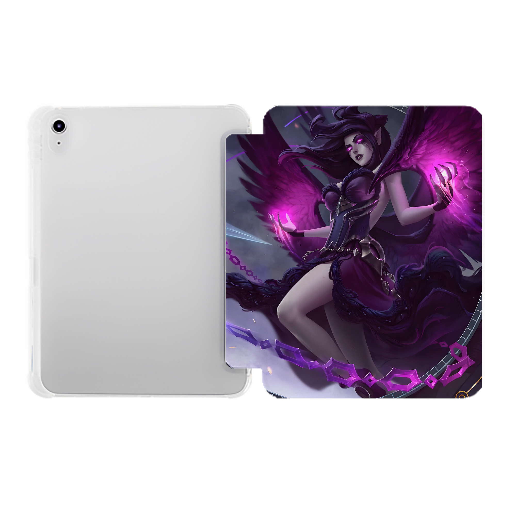 （画像用） リーグ・オブ・レジェンド League of Legends LOL IPad ケース ペン収納付き 三つ折りスタンド PUレザー×シリコン 対応機種9.5/10.5/10.9インチ